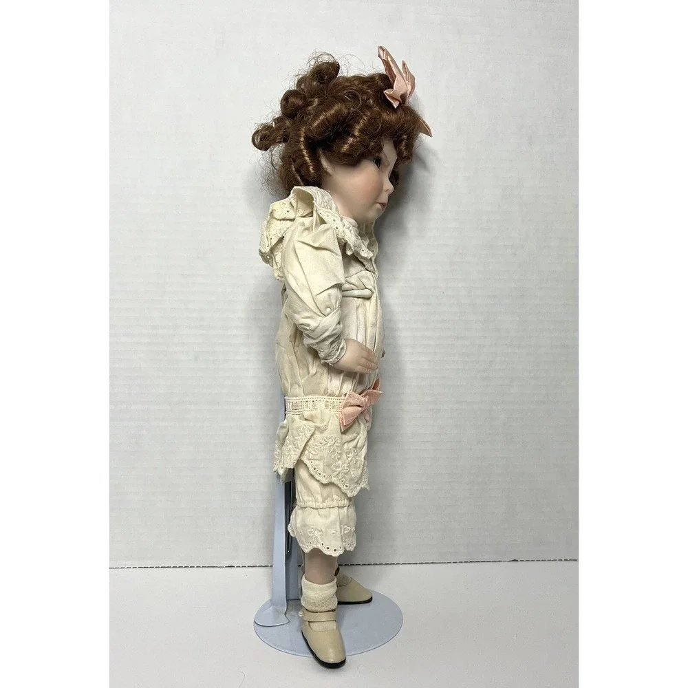 Vintage Dianna Effner Little Girl With A Curl Porcelain Doll grannycore gift